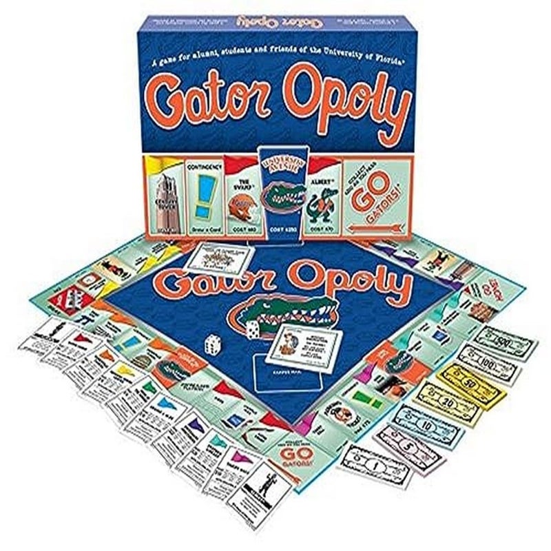 Late for the Sky Gatoropoly University of Florida Board Game â€“ College Campus Property Trading, Family Strategy, 2-6 Players, Ages 8+, Alumni & Student Gift